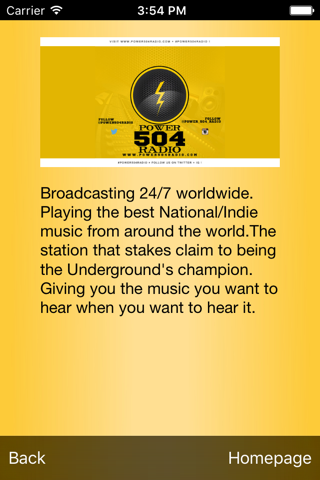 www.Power504Radio.com screenshot 2