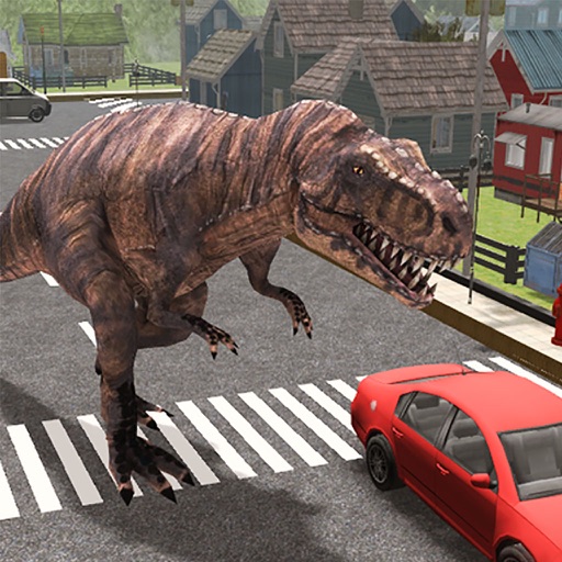 Dinosaur Simulator Trex Destruction Jurassic Forest & City Hungry Dino Carnage Icon