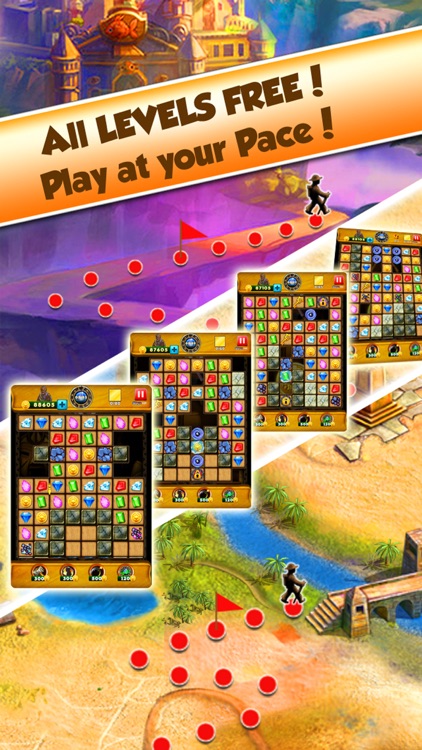 Super Jewel Mania 3 : Egypt Quest Match 3 Game screenshot-4