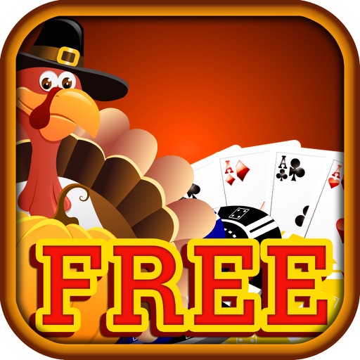 21+ Happy Thanksgiving and Holiday Blackjack Cards Games Free icon