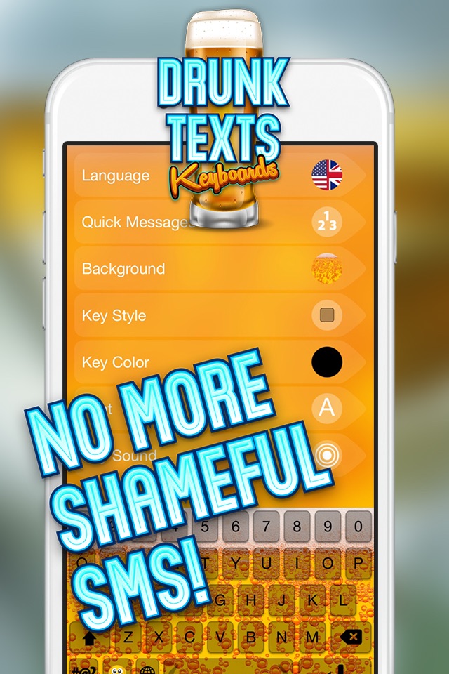 Drunk Texts Keyboard - Drunk'n'Typing SMS Savior App screenshot 4
