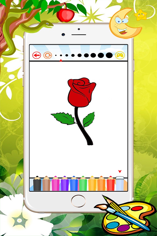 Flower Coloring Book - Learn drawing and painting for kids screenshot 4