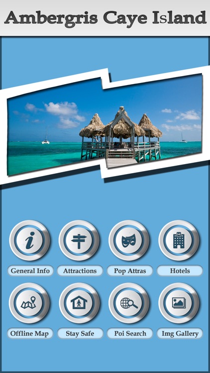 Ambergris Caye Island Offline Map Tourism Guide