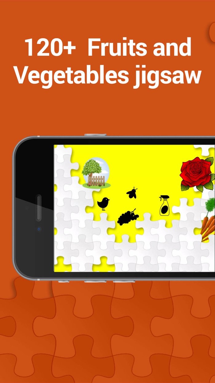 Food and Nature Jigsaw for kids  Solve puzzle and learn