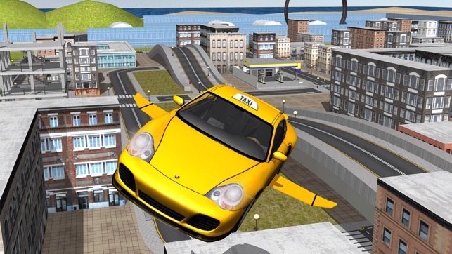 Flying Taxi Car Driver 3D Simulator(圖3)-速報App