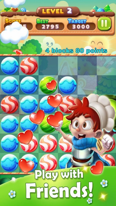 How to cancel & delete Poping Sweet Candy: Splash Game from iphone & ipad 1