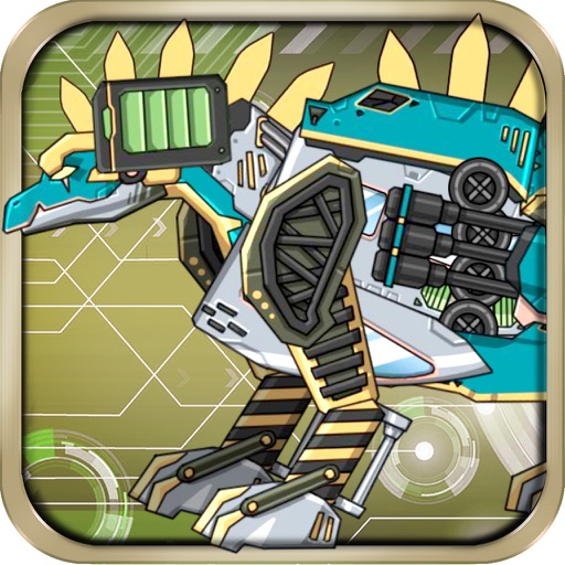 Dinosaur Wars: children's toys, dinosaurs of the Jurassic and the future of machine warriors- saber-toothed dragon icon