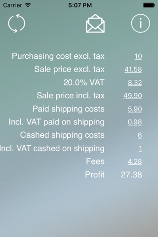 Pro Calcul - Fees screenshot 3