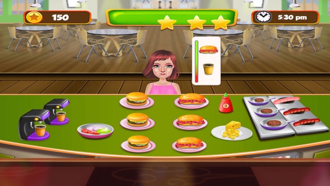 Burger Maker Shop : Rising Cooking Restaurants,Cooking Fever(圖1)-速報App