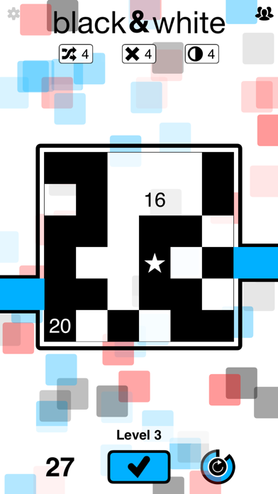 How to cancel & delete Black & White - A colourful grid-based puzzle from iphone & ipad 3