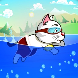 Swimming Cat