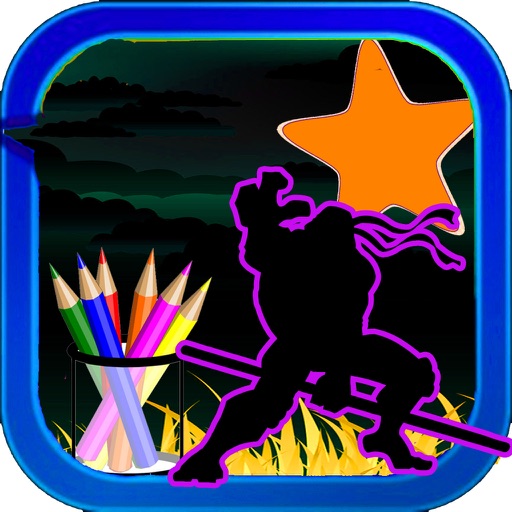 Kids Coloring Cartoons Turtle Ninja Edition icon