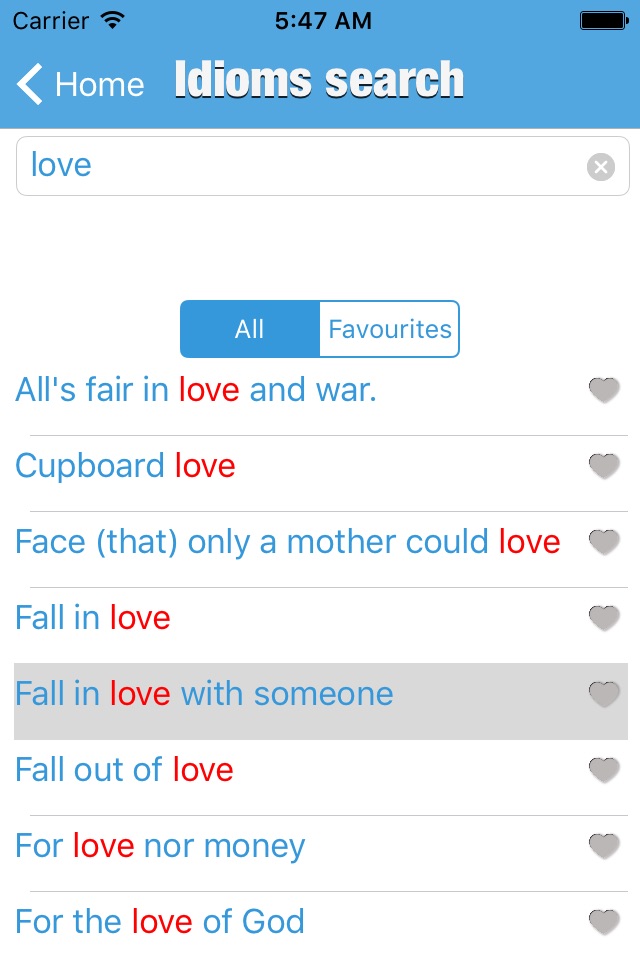 Advanced Idioms Dictionary screenshot 2