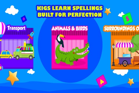 Kids Learn Spelling:English Spell and Letters Learning with Birds And Animals For Preschoolers screenshot 2