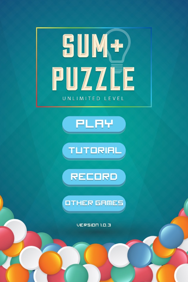 Sum+ Puzzle - Unlimited Level screenshot 3