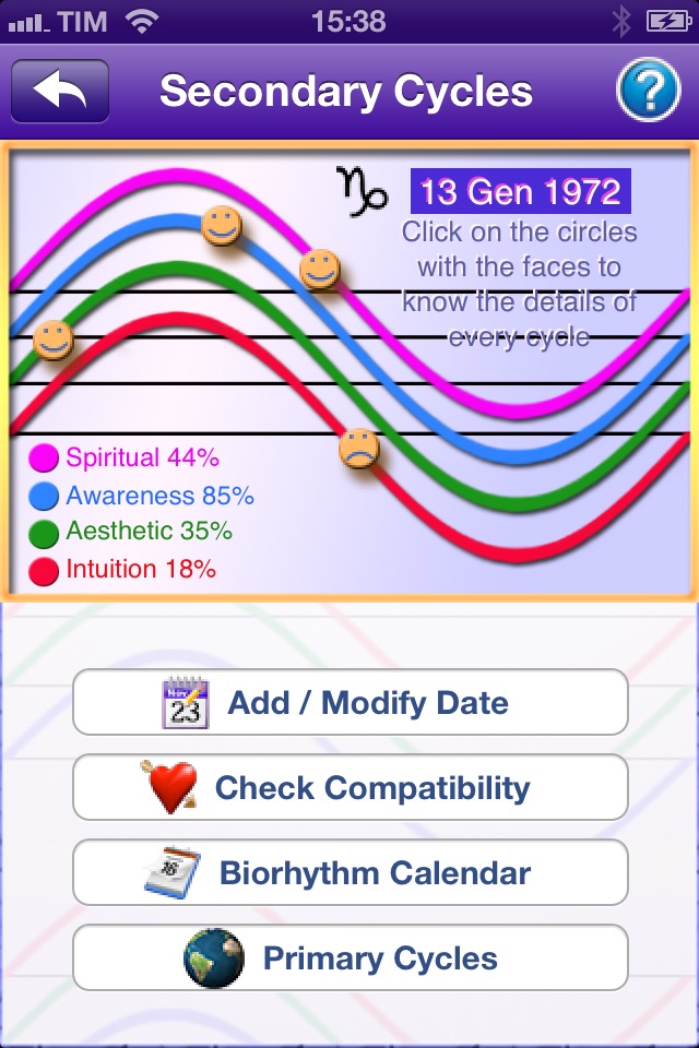 Biorhythm Pro - measure the rhythm of your life screenshot 3