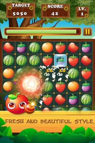 Fruit Star Crush Mania - Match Free screenshot 2