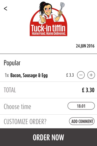 Tuck-in Tiffin Delivery screenshot 3