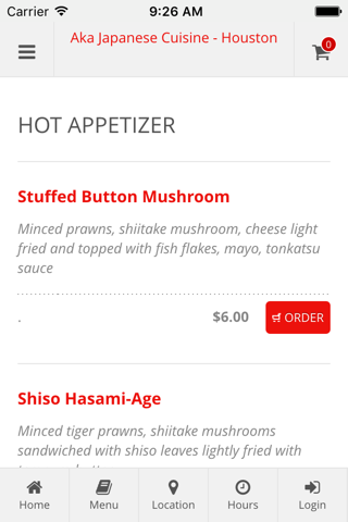 Aka Japanese Cuisine - Houston Online Ordering screenshot 2