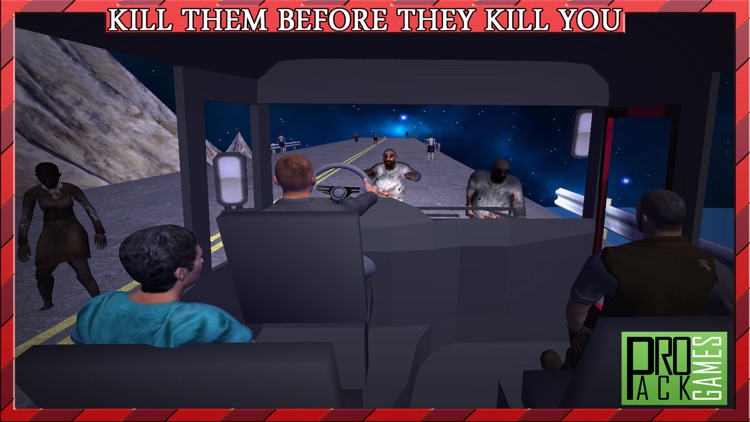 Driving Passengers Bus at Zombie Town Cockpit View – Creepy Highway Apocalypse City screenshot-2