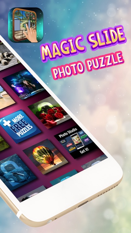 Magic Slide Photo Puzzle – Challenge Kids to Move & Match Tiles and Un-block The Picture.s