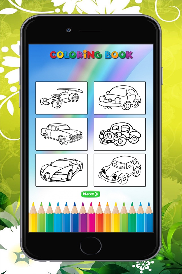 The Car Coloring Book : Educational Learning Games For Kids & Toddler screenshot 3