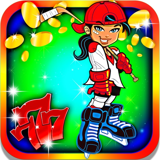 Player's Slot Machine: Have fun, play ice hockey and win the championship trophy iOS App