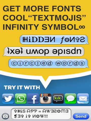 Symbolizer Fonts Keyboard with Fancy Emoji Symbols for Facebook and Instagram screenshot