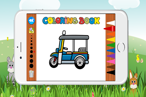 Free Car Coloring Book for Kids Game screenshot 3