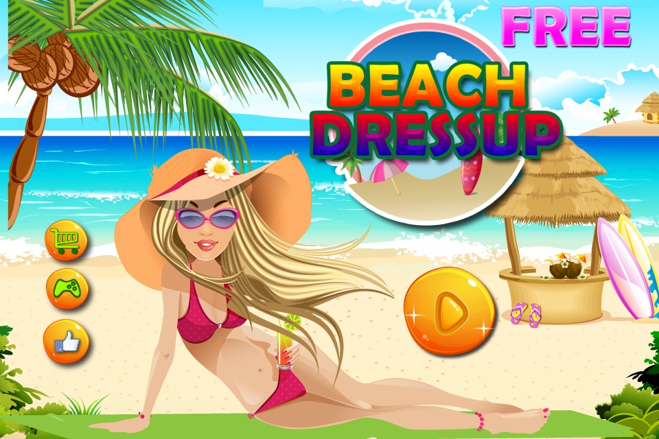 Beach Dress Up- free Princess hot fashion star and salon game for girls & boys screenshot 3