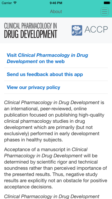 How to cancel & delete Clinical Pharmacology in Drug Development from iphone & ipad 3