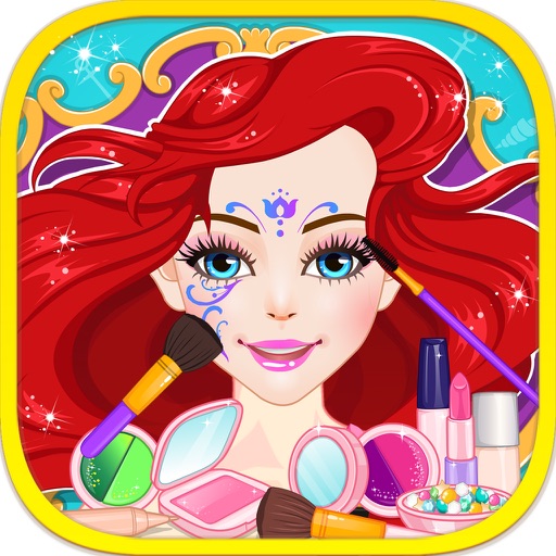 Mermaid Face Painting – Fashion Beauty Salon Game for Girls iOS App