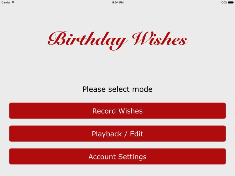 Bday Wishes - Digital Birthday Wish Recorder