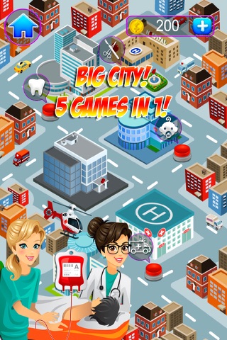 ER Doctor City - Kids Emergency Surgeon, Operation & Dentist Fun Games screenshot 2