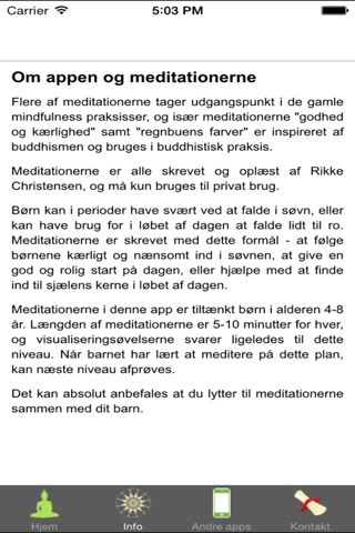 Meditationer for børn 1 screenshot 2