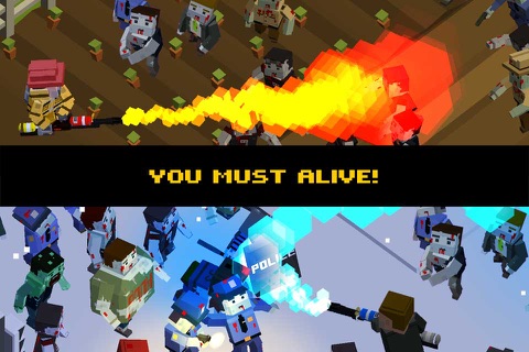 Cube Zombie War screenshot 2