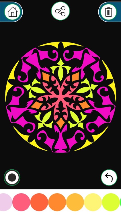 Coloring Book for Adults - Free  Color Art Therapy Pages, Stress Relief, Mandala & Relaxation screenshot-4