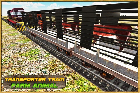Transporter Train Farm Animals - Cattle Transport Tycoon Train Driving Game screenshot 2