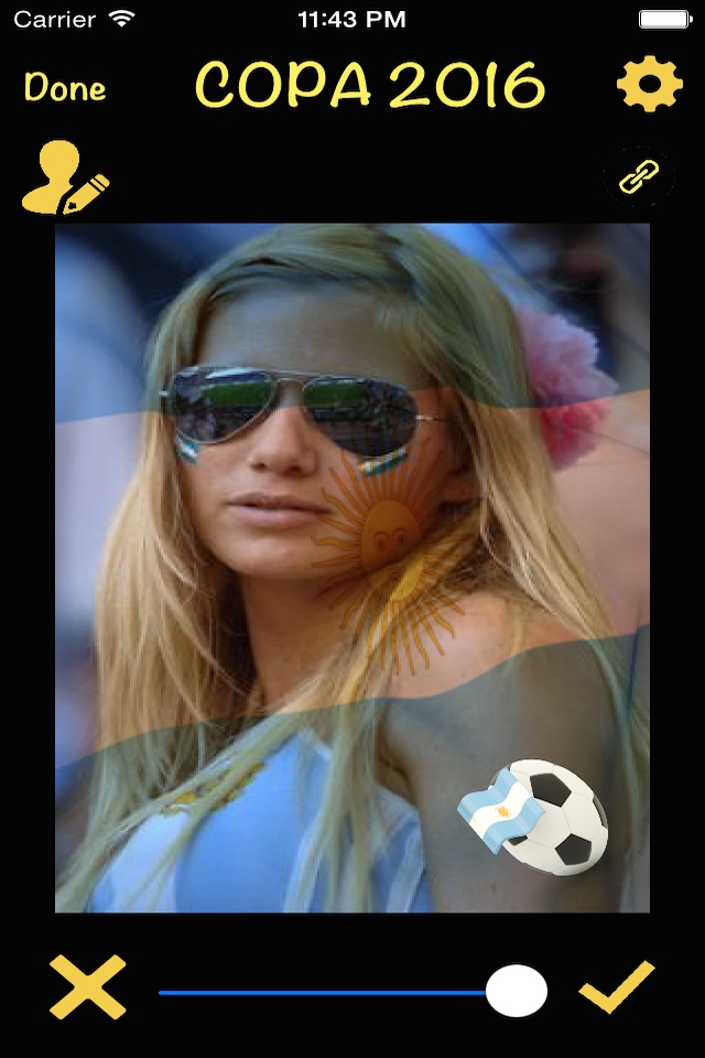 Stickers Editor - Copa America 2016 Edition screenshot 4