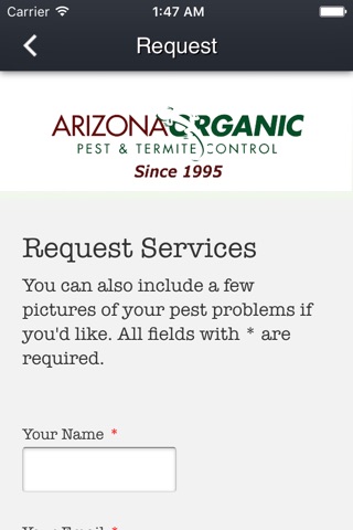 Arizona Organic Pest Control screenshot 2