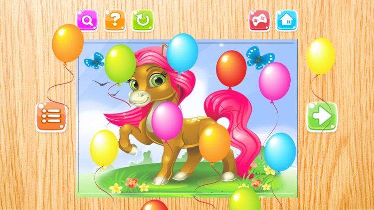 Horse Puzzle Games Free - Pony Jigsaw Puzzles for Kids and Toddler - Preschool Learning Games screenshot-4