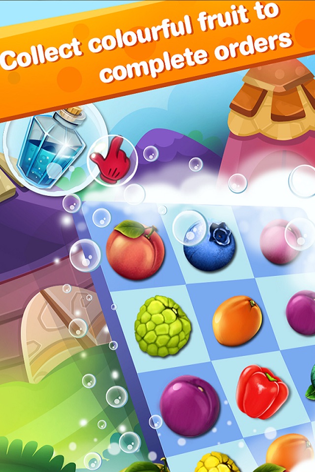 Hungry Fruit Bear Harvest Blast Matching Puzzler Games Free screenshot 2