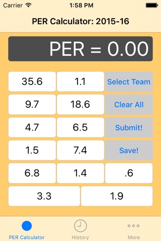PER Calculator: Basketball Player Efficiency Rating screenshot 2