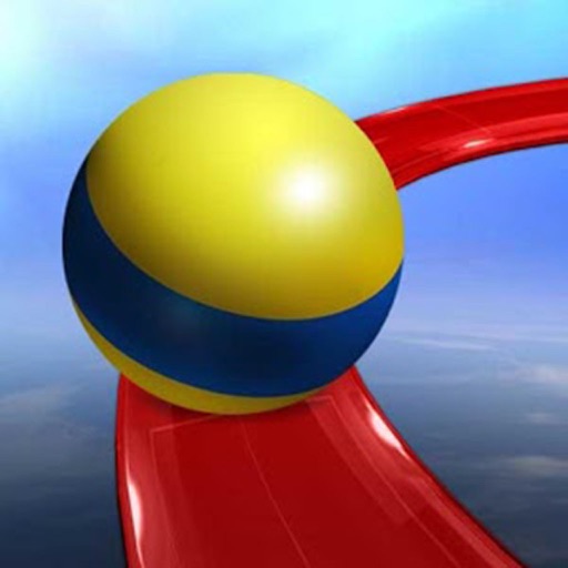 Crazy Rolling Ball. Red Bouncing Pop Ball In Sky Adventure iOS App