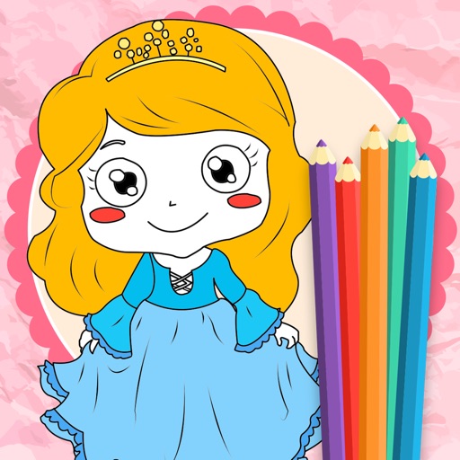 Princess Coloring Book Game Free for Kids Icon