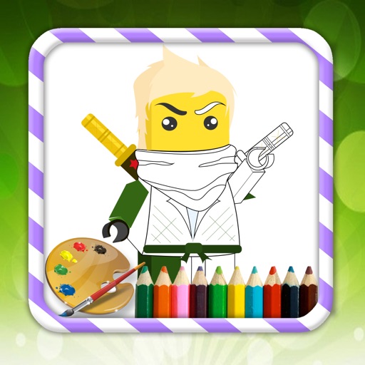 Kids Coloring Book The Teen Ninja Edition Icon