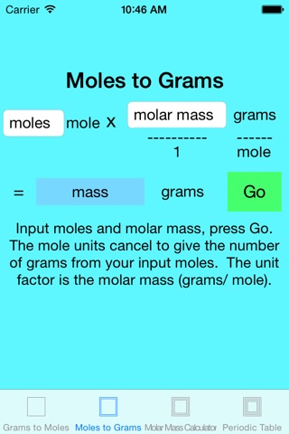 grams to moles screenshot 4