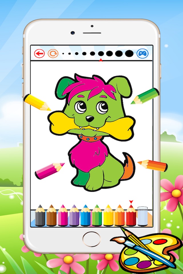 Dog & Cat Coloring Book - All In 1 Drawing Paint And Color Games for Kid screenshot 2