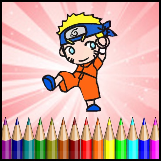 Coloring Ninja Konoha Painting Kids iOS App