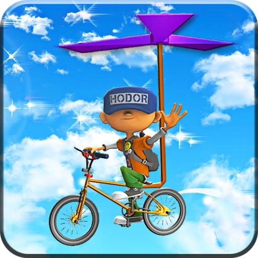 BMX Flying Cycle Copter Free Icon